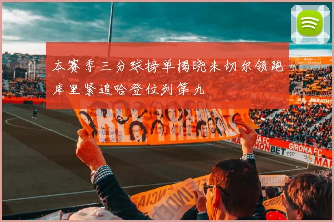 本赛季三分球榜单揭晓米切尔领跑库里紧追哈登位列第九